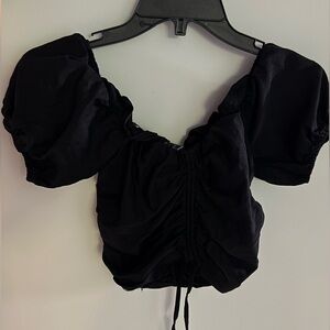 Black Blue Bush blouse
